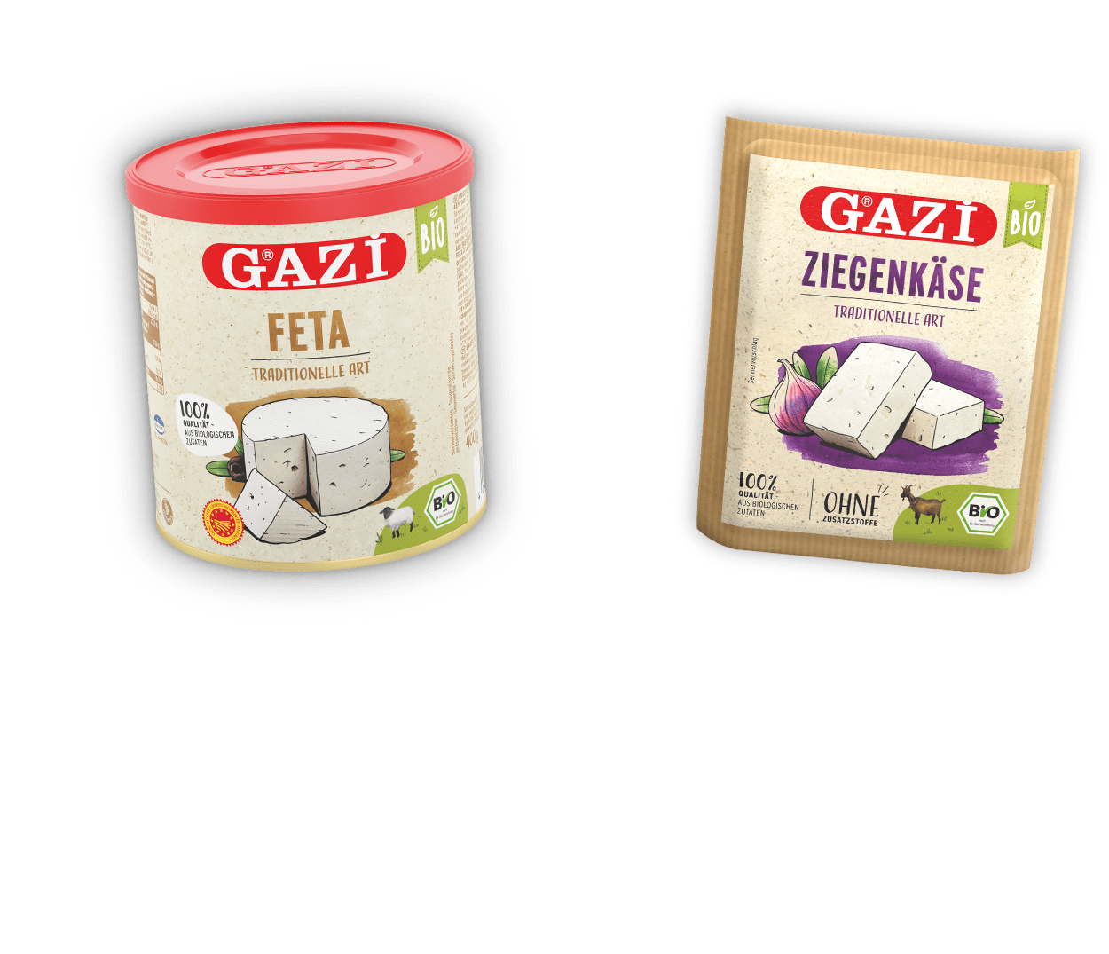 GAZİ Bio Welt Weichkäse Dosen