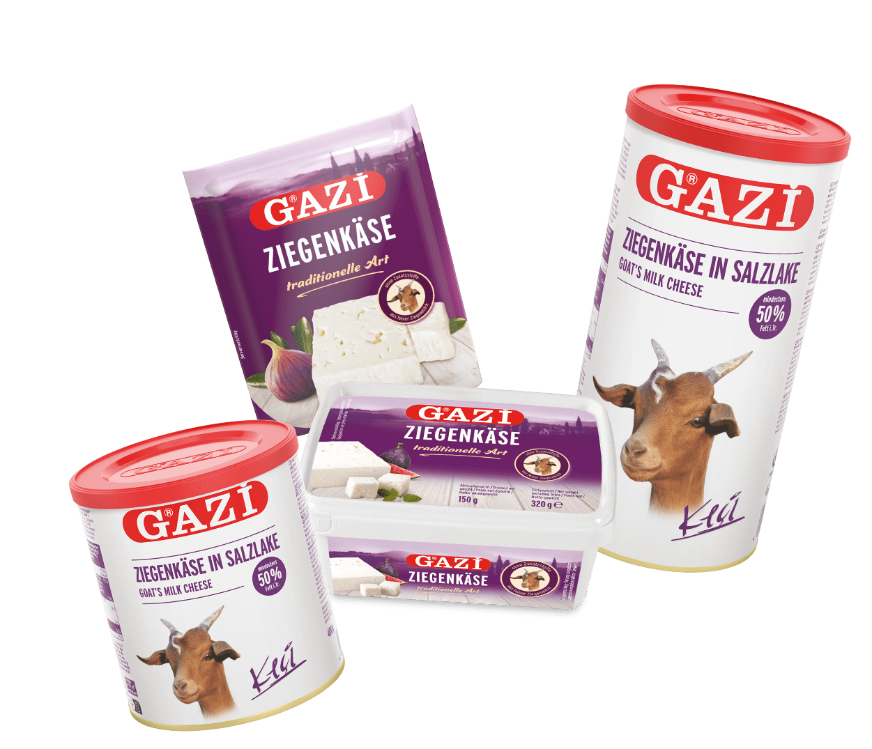 GAZi Ziegenkäse Produkte