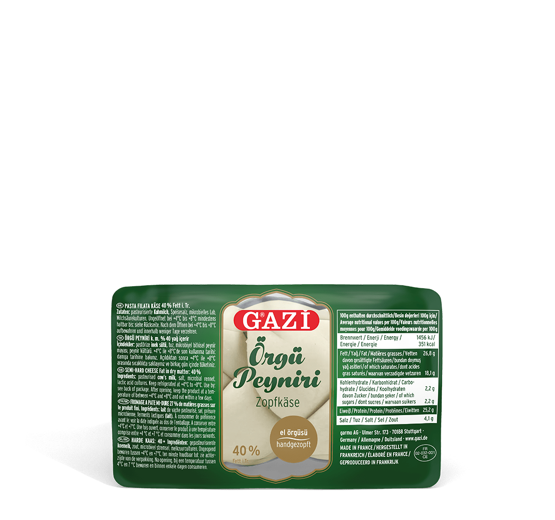 Yumak Örgü Peyniri
fein geschnittener Zopfkäse, 200g