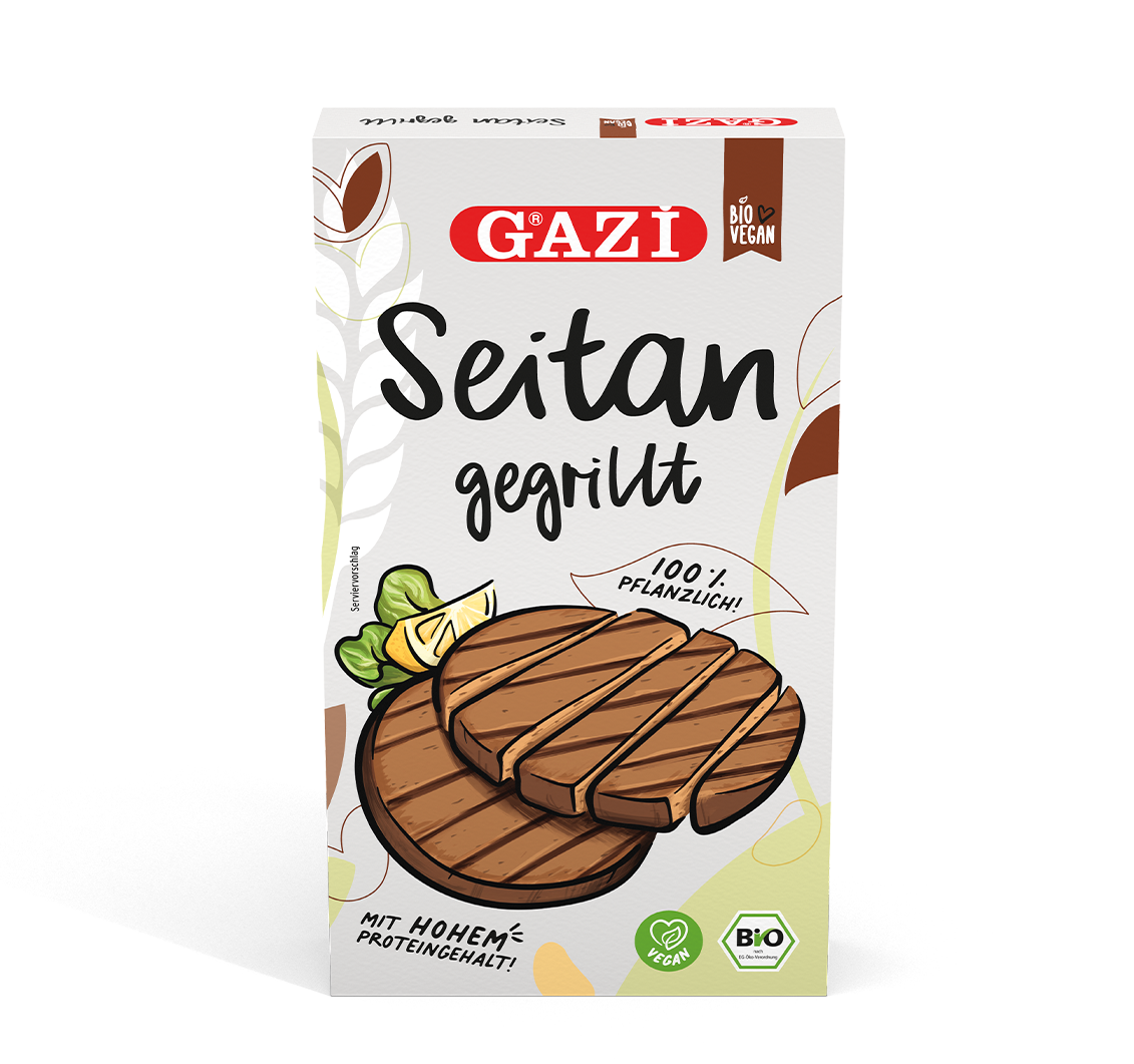 Seitan 
gegrillt, 4 x 50g