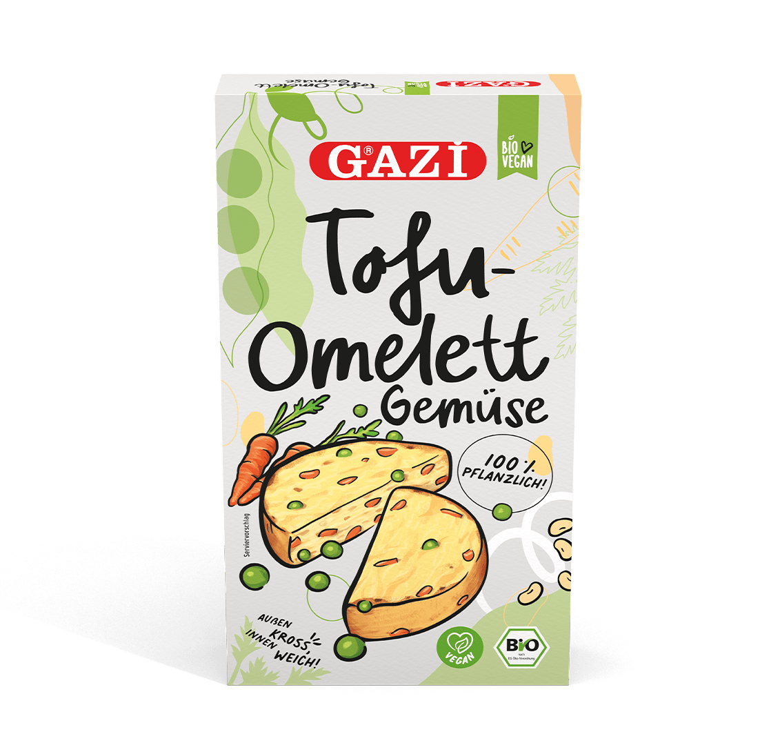 GAZi Vegan Tofu-Omelett Gemüse