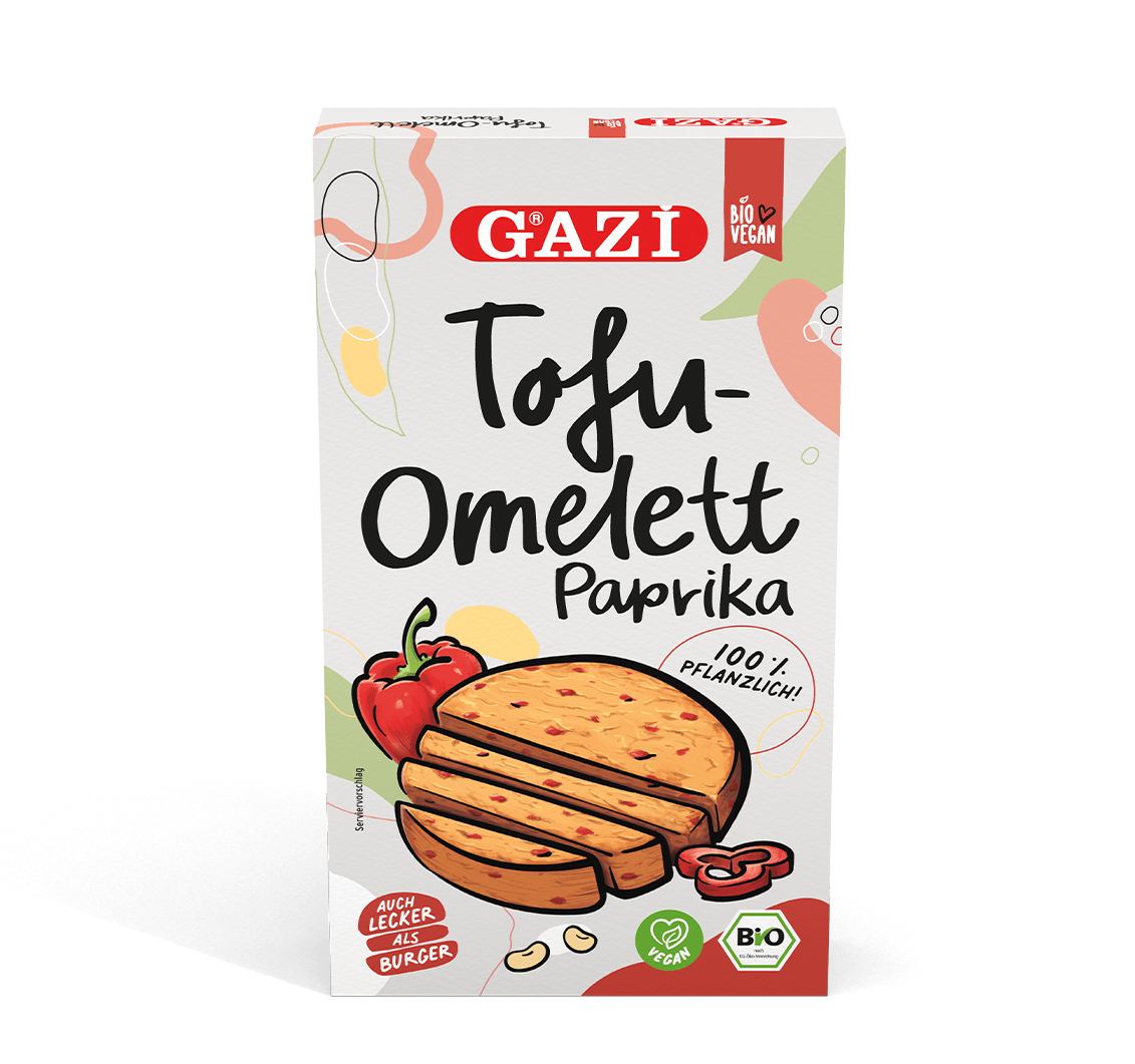 GAZİ Tofu-Omelett Paprika