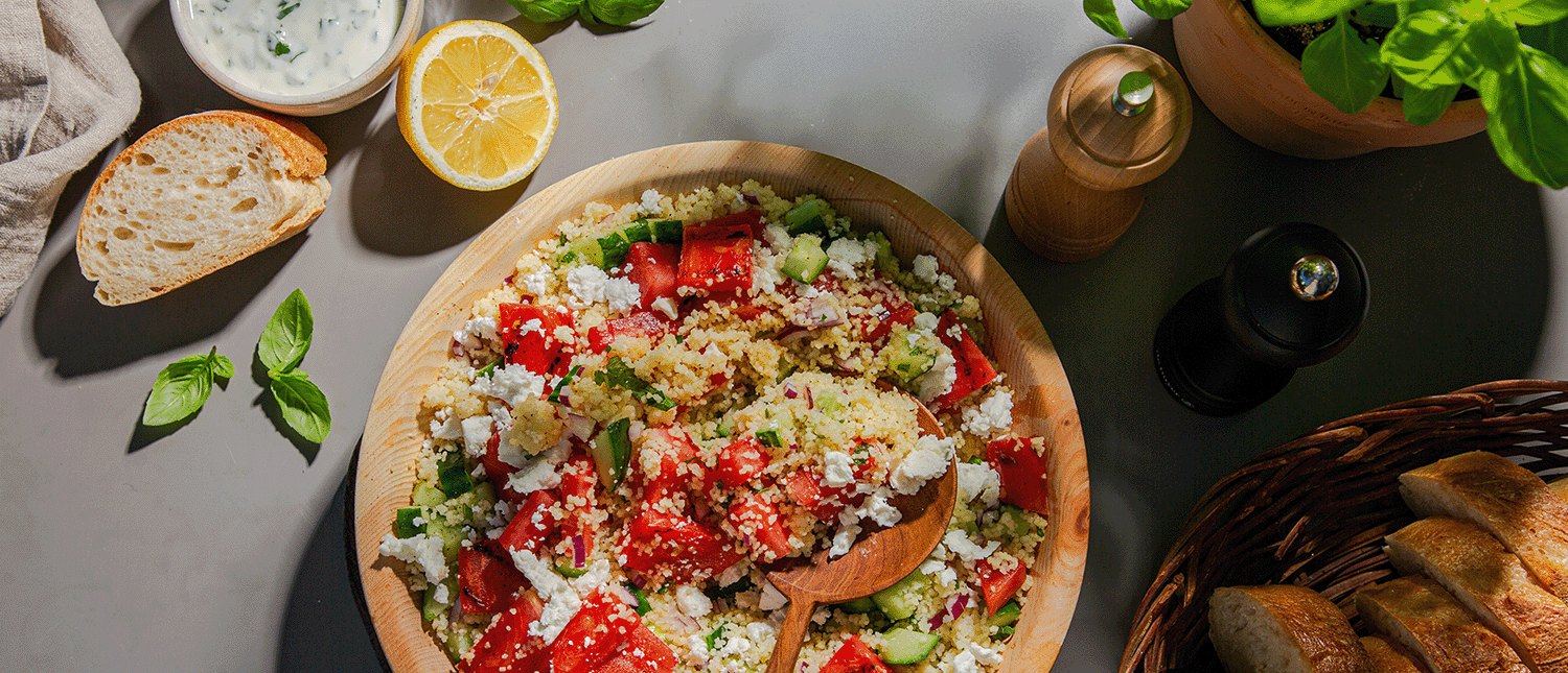 gegrillte Wassermelone mit Feta